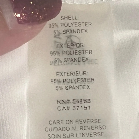 Calvin Klein Tie Waist Sleeveless Ivory Shell - Picture 7 of 7